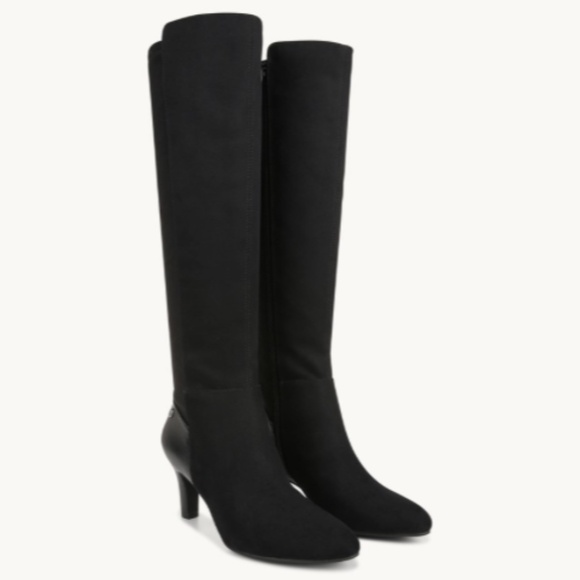 LifeStride Gracie In BLACK FABRIC (WIDE CALF) (WIDE WIDTH) - Picture 1 of 10